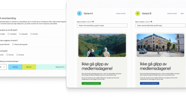 A/B testing funksjon