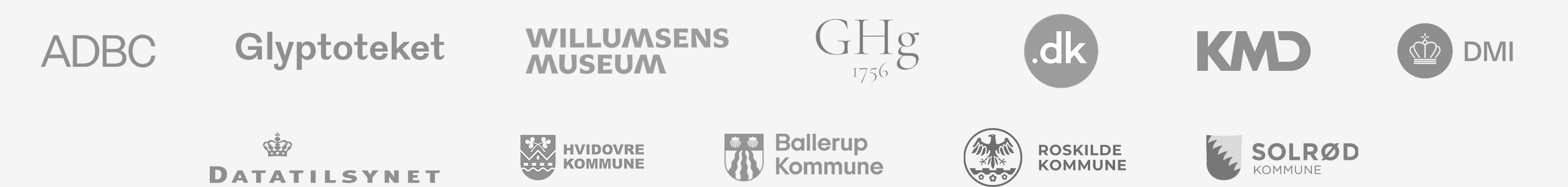 Logoer af danske og norske virksomheter som bruger Make.